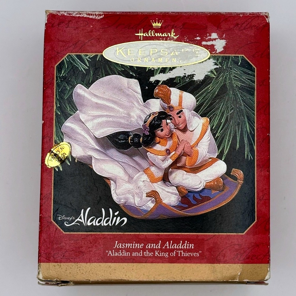 Hallmark Keepsake Ornament 1997 Disney Jasmine Aladdin King of Thieves Wedding